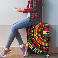 Personalised Ghana Luggage Cover African Tribal Mix Kente Patterns