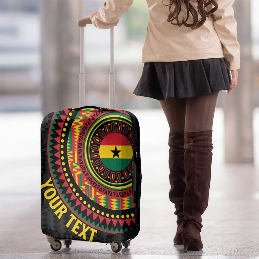 Personalised Ghana Luggage Cover African Tribal Mix Kente Patterns