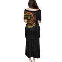 Personalised Ghana Puletasi African Tribal Mix Kente Patterns