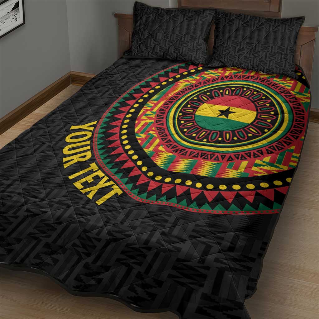 Personalised Ghana Quilt Bed Set African Tribal Mix Kente Patterns