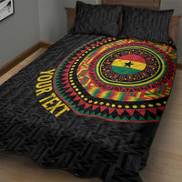 Personalised Ghana Quilt Bed Set African Tribal Mix Kente Patterns