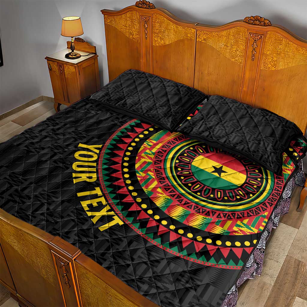 Personalised Ghana Quilt Bed Set African Tribal Mix Kente Patterns