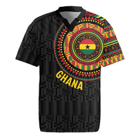 Personalised Ghana Rugby Jersey African Tribal Mix Kente Patterns