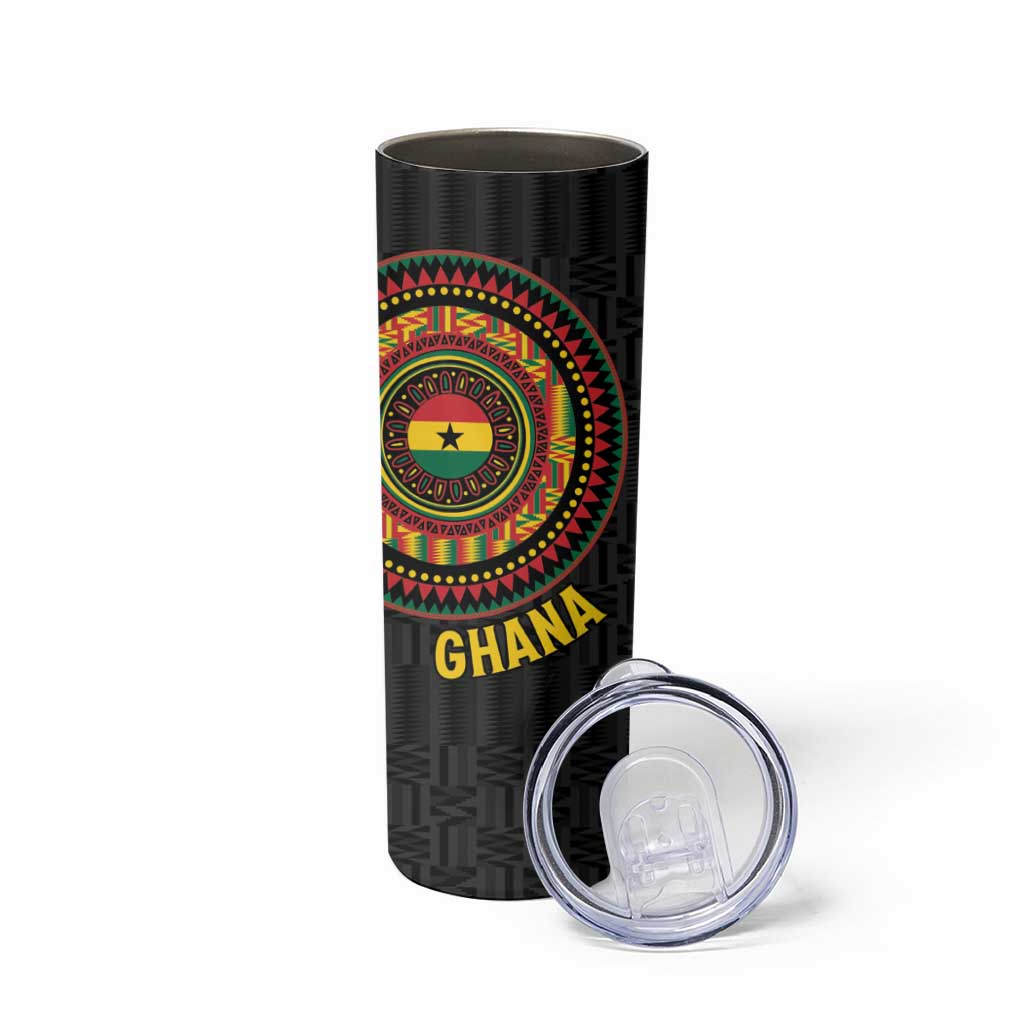 Personalised Ghana Skinny Tumbler African Tribal Mix Kente Patterns