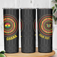 Personalised Ghana Skinny Tumbler African Tribal Mix Kente Patterns