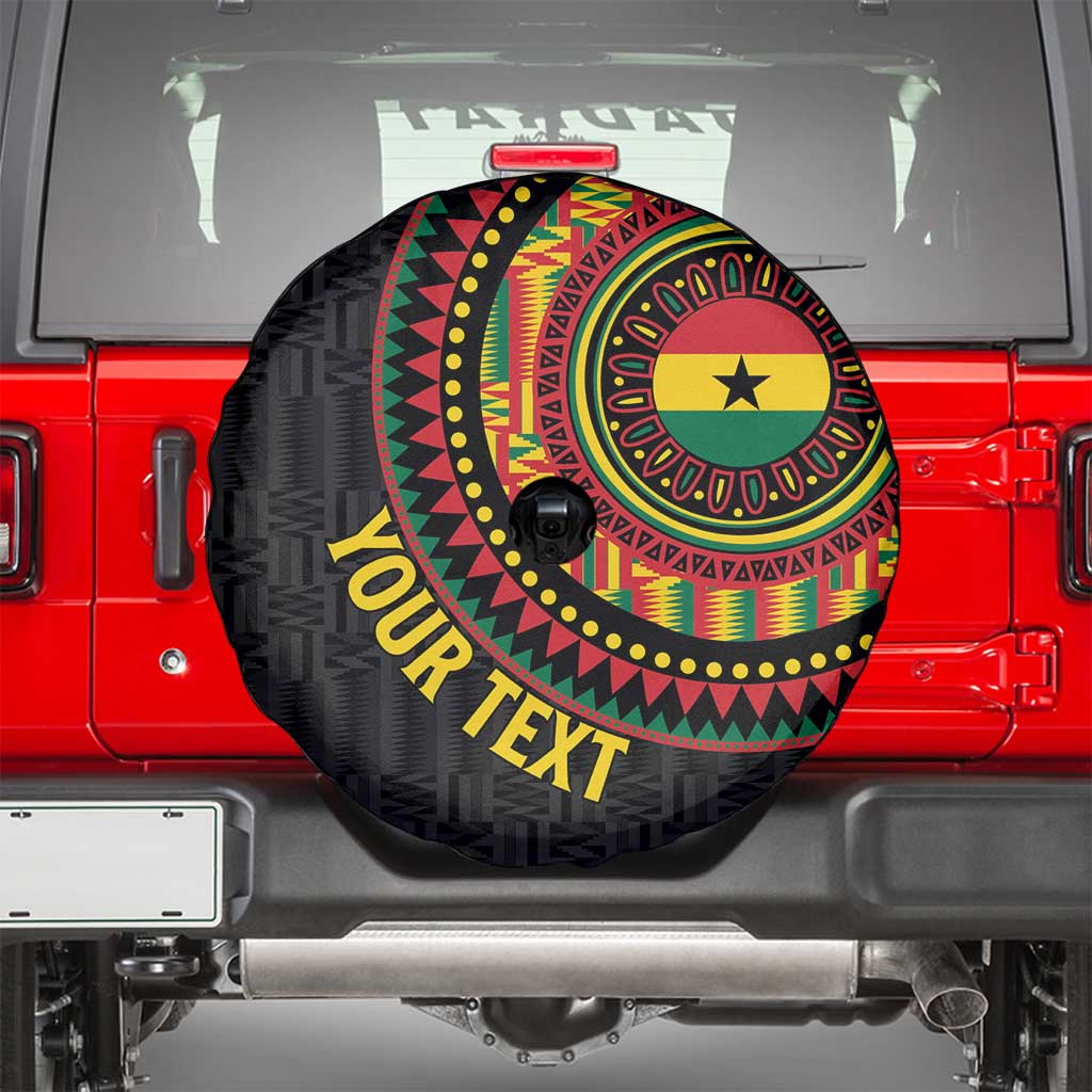 Personalised Ghana Spare Tire Cover African Tribal Mix Kente Patterns