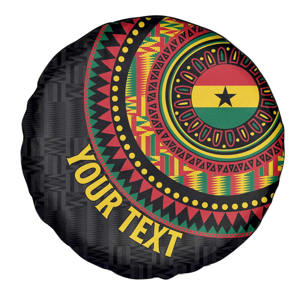 Personalised Ghana Spare Tire Cover African Tribal Mix Kente Patterns