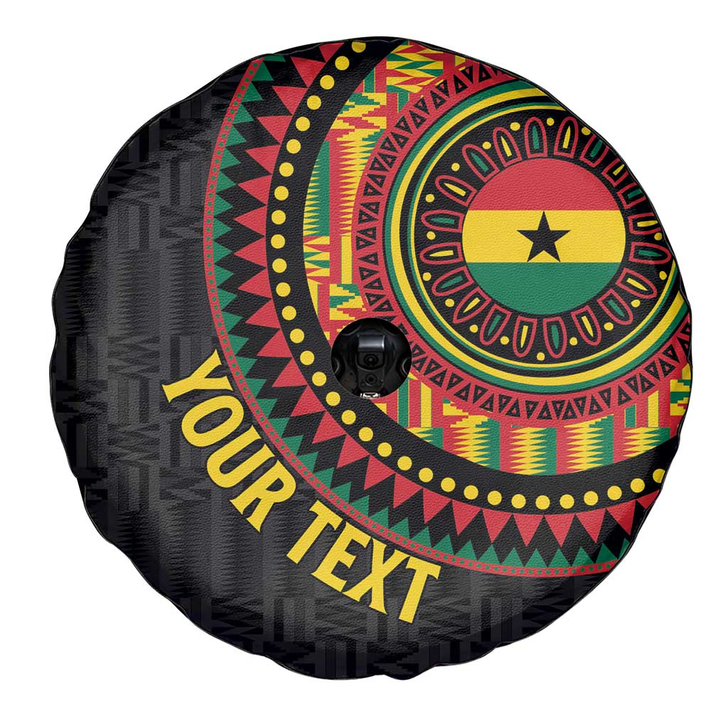 Personalised Ghana Spare Tire Cover African Tribal Mix Kente Patterns