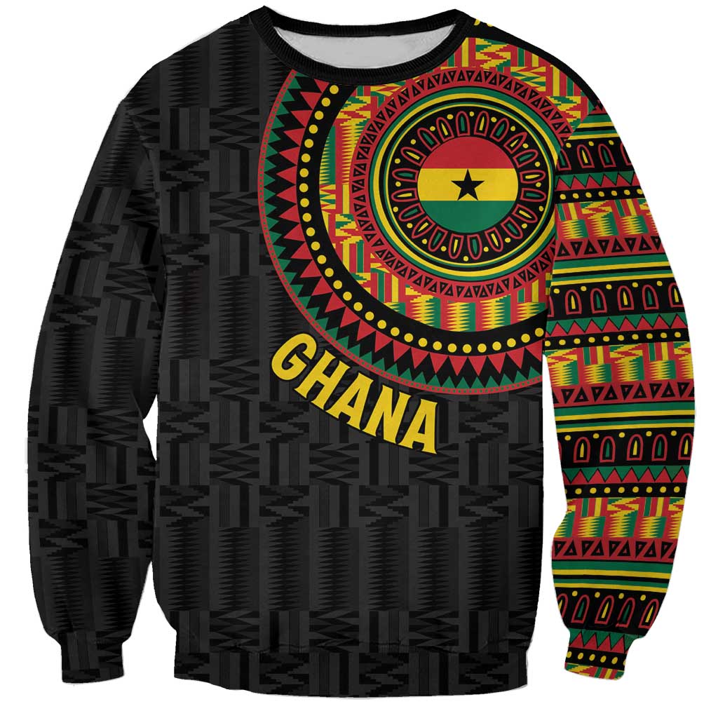 Personalised Ghana Sweatshirt African Tribal Mix Kente Patterns
