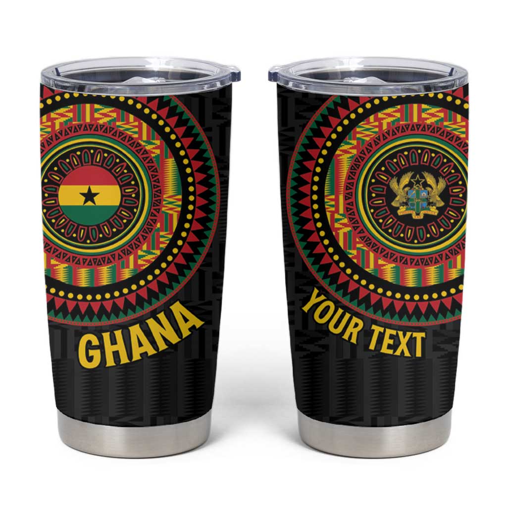 Personalised Ghana Tumbler Cup African Tribal Mix Kente Patterns