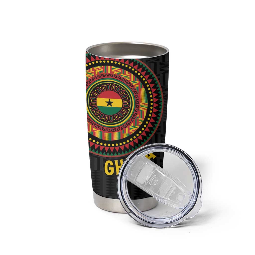 Personalised Ghana Tumbler Cup African Tribal Mix Kente Patterns