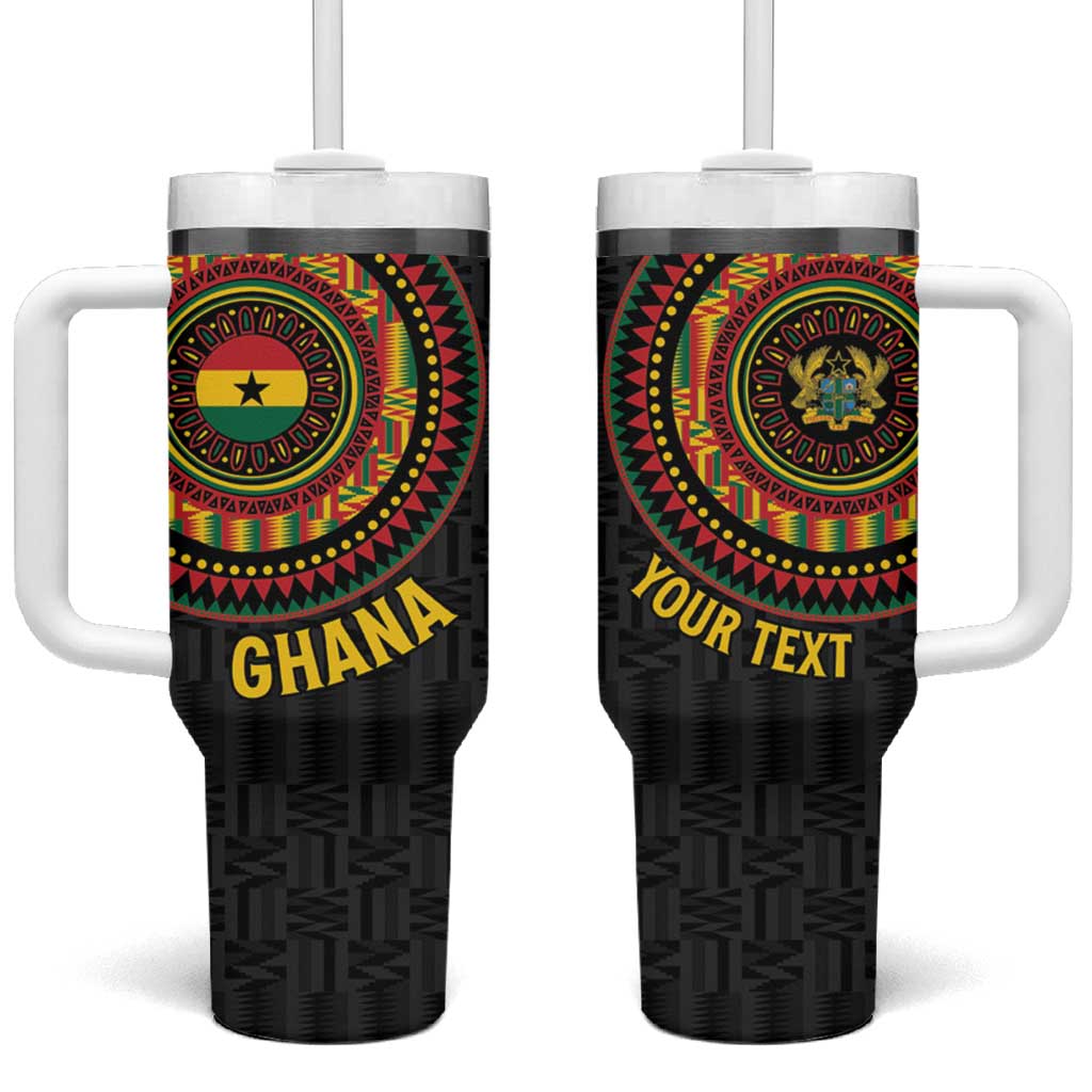 Personalised Ghana Tumbler With Handle African Tribal Mix Kente Patterns