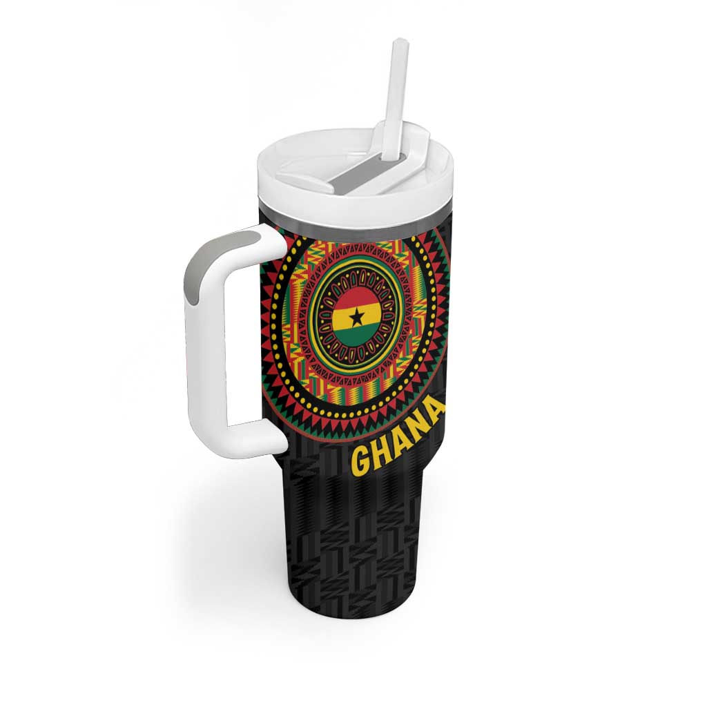 Personalised Ghana Tumbler With Handle African Tribal Mix Kente Patterns