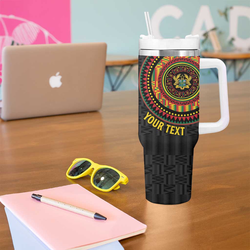 Personalised Ghana Tumbler With Handle African Tribal Mix Kente Patterns