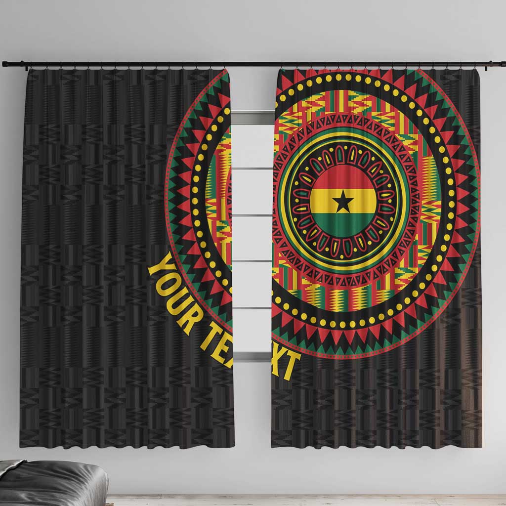 Personalised Ghana Window Curtain African Tribal Mix Kente Patterns