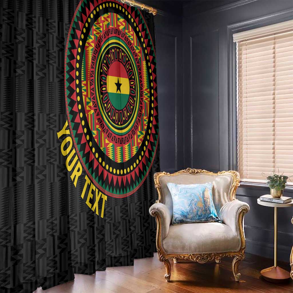 Personalised Ghana Window Curtain African Tribal Mix Kente Patterns