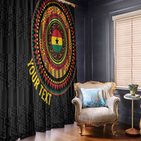 Personalised Ghana Window Curtain African Tribal Mix Kente Patterns