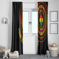 Personalised Ghana Window Curtain African Tribal Mix Kente Patterns