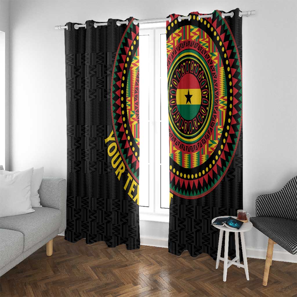 Personalised Ghana Window Curtain African Tribal Mix Kente Patterns