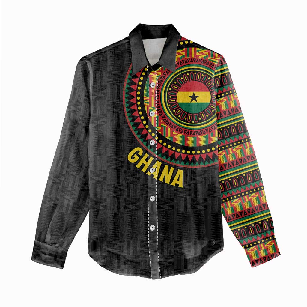 Personalised Ghana Women Casual Shirt African Tribal Mix Kente Patterns