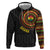 Personalised Ghana Zip Hoodie African Tribal Mix Kente Patterns