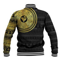 Sankofa Bird Baseball Jacket Adinkra Symbols - Gold Version