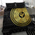 Sankofa Bird Bedding Set Adinkra Symbols - Gold Version