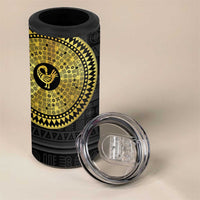 Sankofa Bird 4 in 1 Can Cooler Tumbler Adinkra Symbols - Gold Version