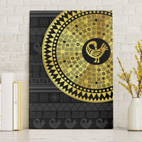 Sankofa Bird Canvas Wall Art Adinkra Symbols - Gold Version