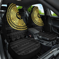 Sankofa Bird Car Seat Cover Adinkra Symbols - Gold Version