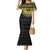 Sankofa Bird Family Matching Mermaid Dress and Hawaiian Shirt Adinkra Symbols - Gold Version