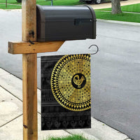 Sankofa Bird Garden Flag Adinkra Symbols - Gold Version