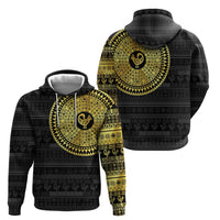 Sankofa Bird Hoodie Adinkra Symbols - Gold Version