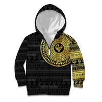 Sankofa Bird Kid Hoodie Adinkra Symbols - Gold Version