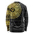 Sankofa Bird Long Sleeve Shirt Adinkra Symbols - Gold Version