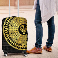 Sankofa Bird Luggage Cover Adinkra Symbols - Gold Version