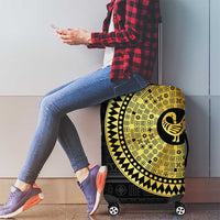 Sankofa Bird Luggage Cover Adinkra Symbols - Gold Version
