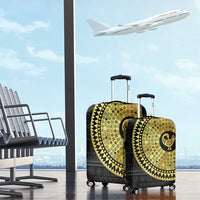 Sankofa Bird Luggage Cover Adinkra Symbols - Gold Version
