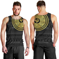 Sankofa Bird Men Tank Top Adinkra Symbols - Gold Version