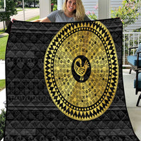 Sankofa Bird Quilt Adinkra Symbols - Gold Version