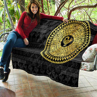 Sankofa Bird Quilt Adinkra Symbols - Gold Version