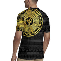 Sankofa Bird Rugby Jersey Adinkra Symbols - Gold Version