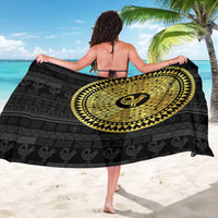 Sankofa Bird Sarong Adinkra Symbols - Gold Version
