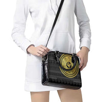 Sankofa Bird Shoulder Handbag Adinkra Symbols - Gold Version