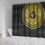Sankofa Bird Shower Curtain Adinkra Symbols - Gold Version