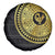 Sankofa Bird Spare Tire Cover Adinkra Symbols - Gold Version
