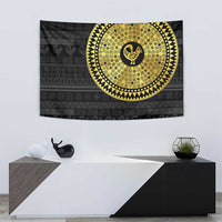 Sankofa Bird Tapestry Adinkra Symbols - Gold Version