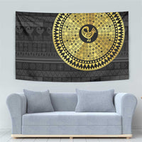 Sankofa Bird Tapestry Adinkra Symbols - Gold Version