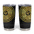 Sankofa Bird Tumbler Cup Adinkra Symbols - Gold Version