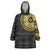 Sankofa Bird Wearable Blanket Hoodie Adinkra Symbols - Gold Version